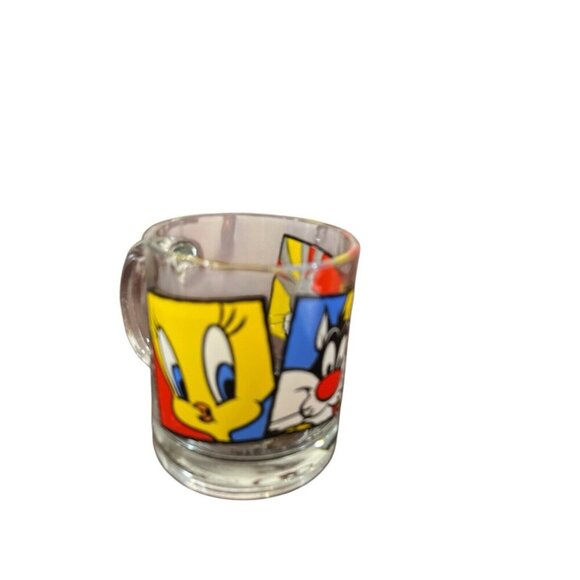 Vintage 1994 Bugs Bunny, Sylvester & Tweety Mug Looney Tunes Anchor Hocking - Picture 2 of 3